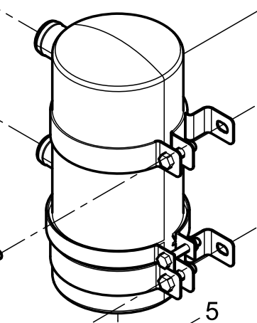 331001000134 Oil-gas Separator Baudouin High Quality OEM