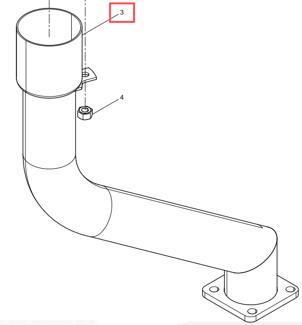 612630030154 Oil Filling Tube Assembly Baudouin High Quality OEM