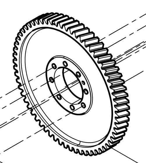 331002000077 Big Idler Gear Baudouin High Quality OEM
