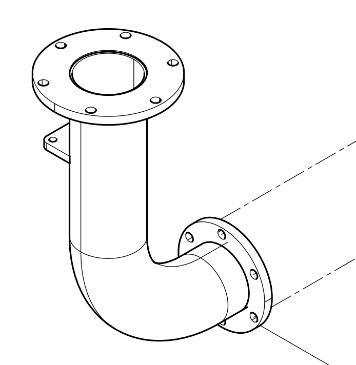 612700110006 Exhaust Connecting Pipe Baudouin High Quality OEM
