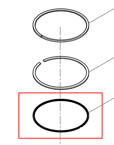 W15020470Y Coil Spring Loaded Oil-control Ring Baudouin High Quality OEM