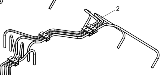 330205000264 High-pressure Fuel Pipe Assembly Baudouin High Quality OEM