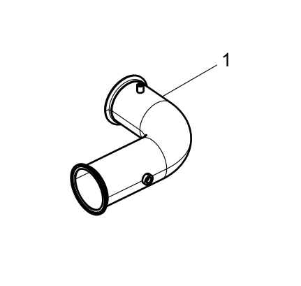 330208000316 Inter-cooler Air Pipe Assembly Baudouin High Quality OEM