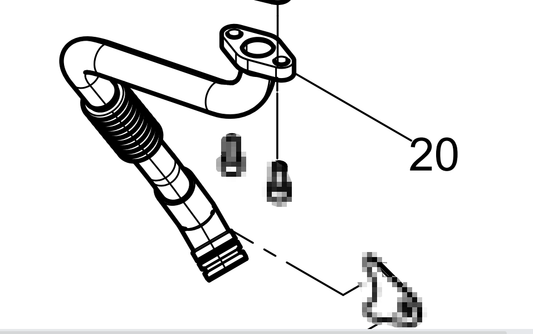 1003024561 Turbocharger Oil Pipe Assembly Baudouin High Quality OEM