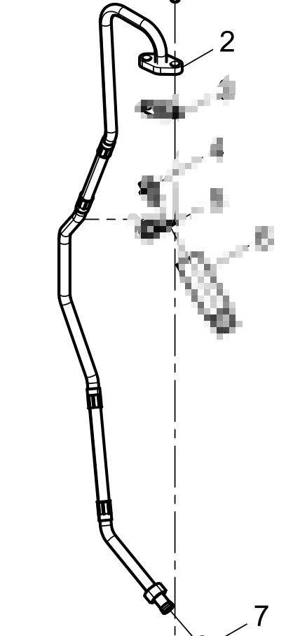 330210000133 Turbocharger Oil Pipe Assembly Baudouin High Quality OEM
