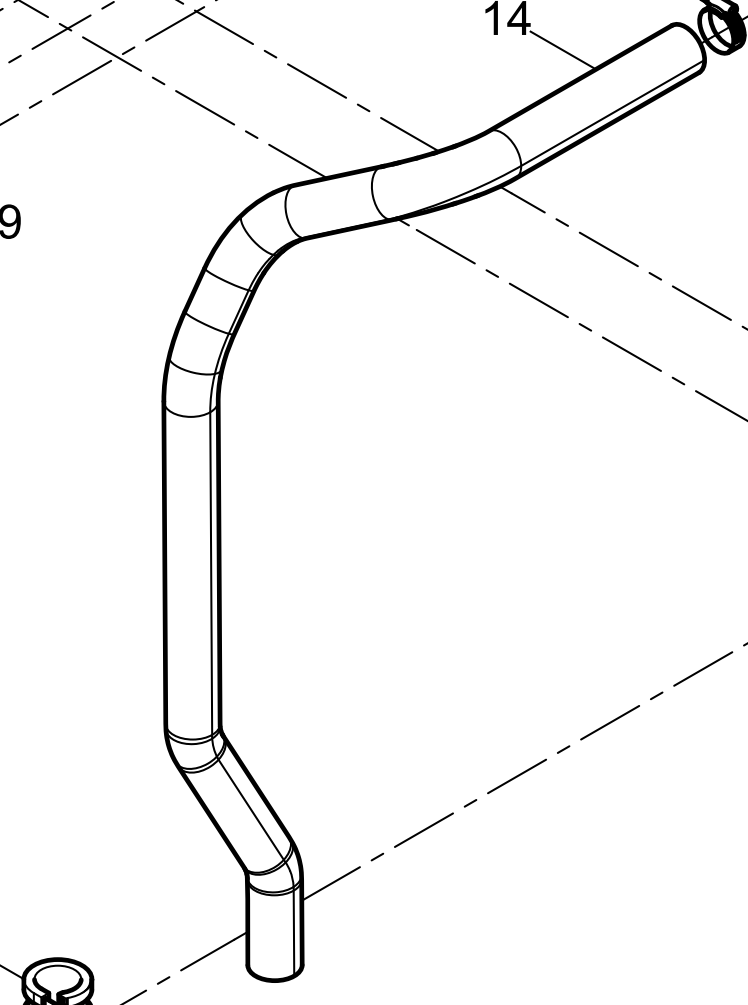 612630061027 Oil Connecting Rubber Pipe Baudouin High Quality OEM