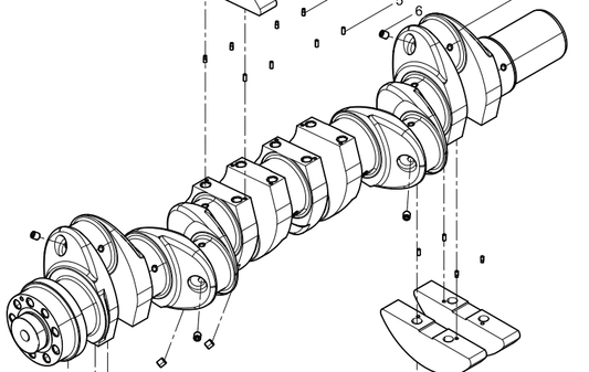 331002000049 Crankshaft Baudouin High Quality OEM