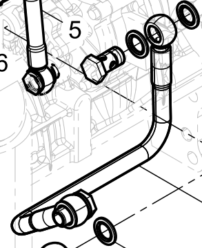 612640080070 Fuel Return Pipe Assembly Baudouin High Quality OEM