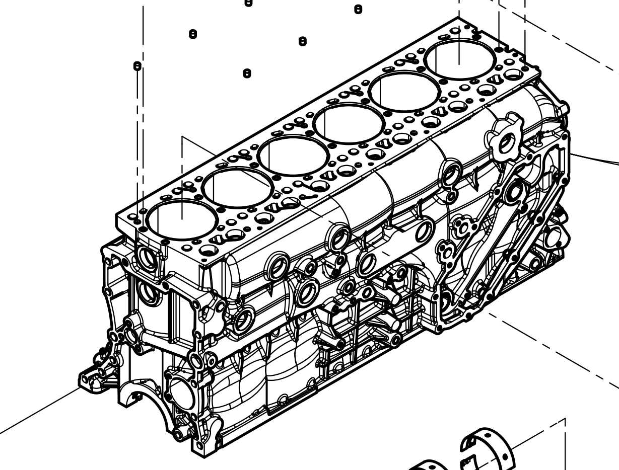 1000498656 crankcase assembly Baudouin High Quality OEM