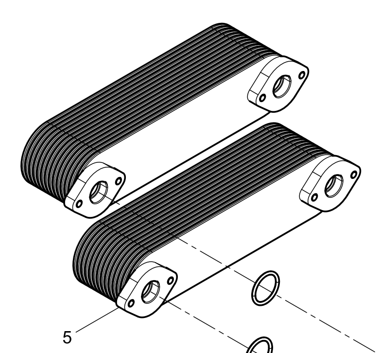 1000966175 Oil Cooler Baudouin High Quality OEM