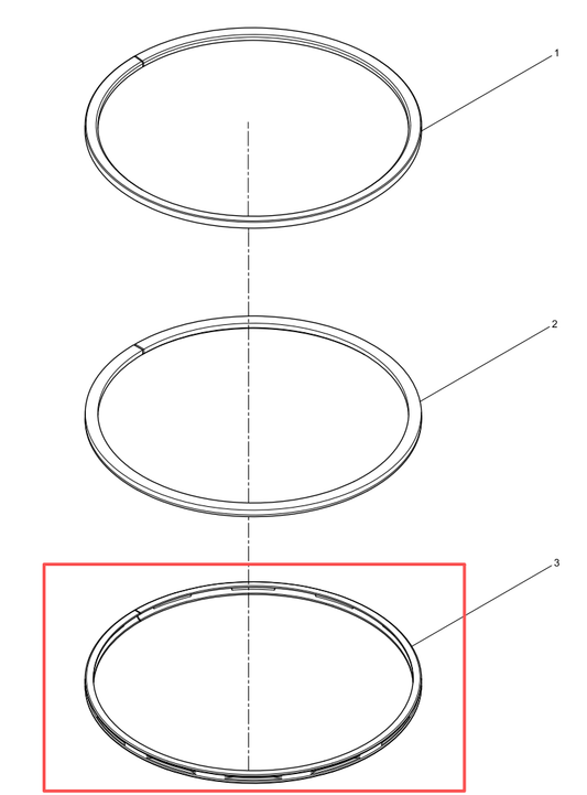612700020007 Coil Spring Loaded Oil-control Ring Baudouin High Quality OEM