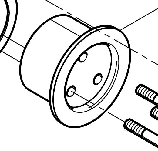 612630030125 Idler Gear Shaft Baudouin High Quality OEM