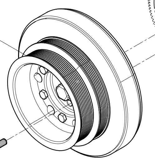 612700020038 Crankshaft Pulley Assembly Baudouin High Quality OEM