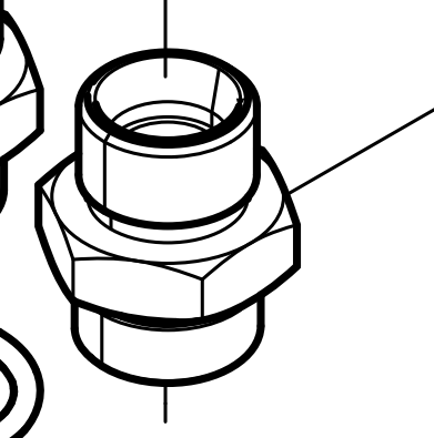 330205000585 Ferrule Straight Thread Elbow-body Baudouin High Quality OEM