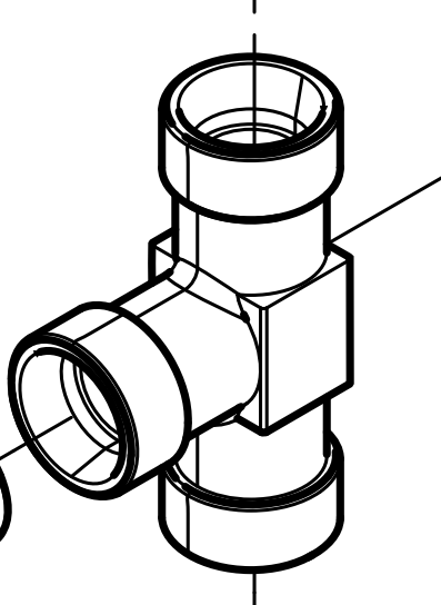 90017360003 Ferrule Three-way Elbow-body Baudouin High Quality OEM