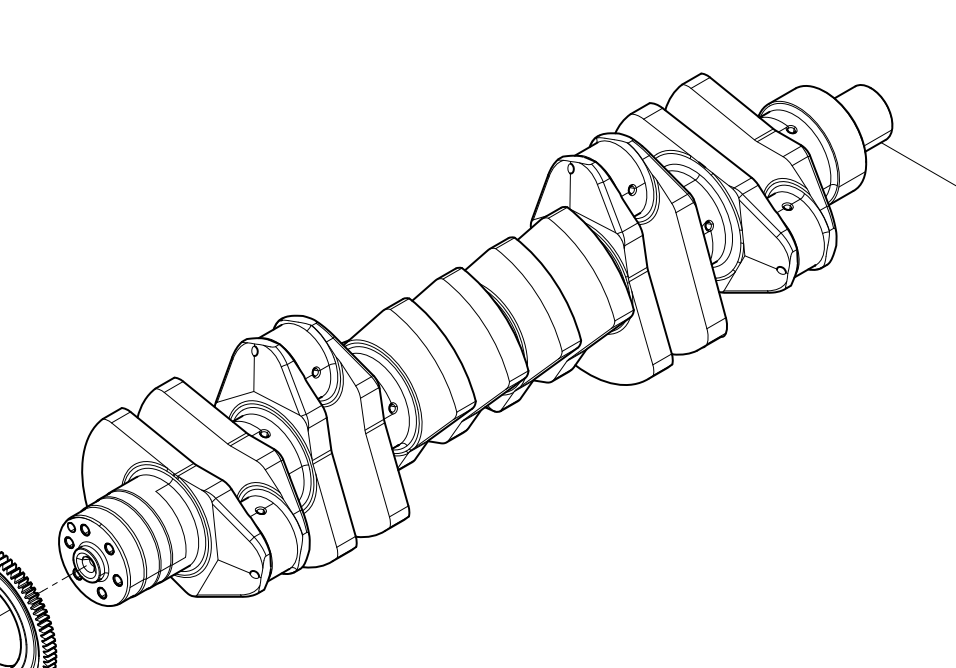 612700020011 Crankshaft Baudouin High Quality OEM