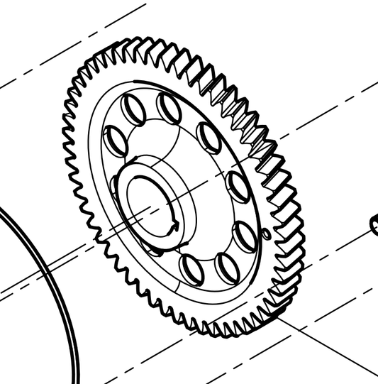 612700030004 Fuel Injection Pump Gear Baudouin High Quality OEM