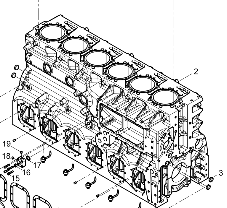 331001000223 crankcase pre-assembly Baudouin High Quality OEM