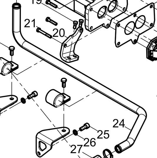 1000192828 EGR Cooler Water Pipe Assembly Baudouin High Quality OEM