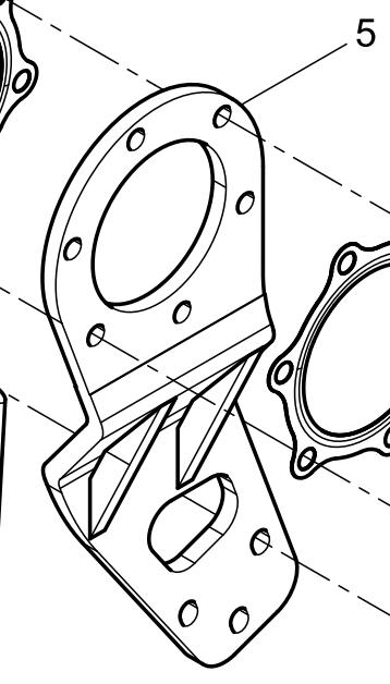 612630110978 Supercharger Bracket Baudouin High Quality OEM