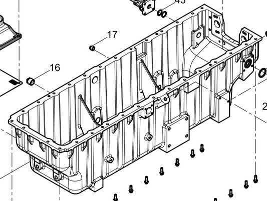1001462178 Oil Pan Baudouin High Quality OEM