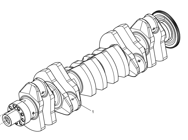 612700020012 Crankshaft Assembly Baudouin High Quality OEM