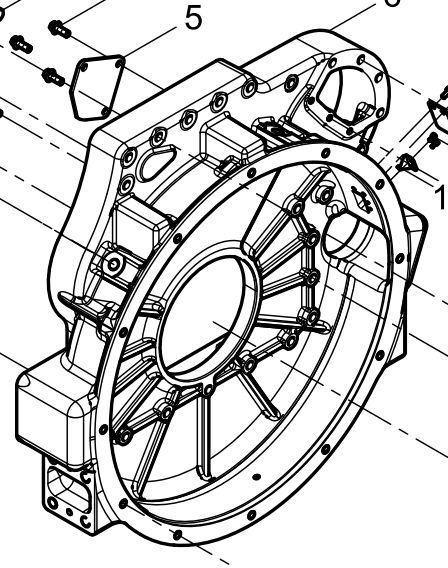 331001000202 Flywheel Housing Baudouin High Quality OEM