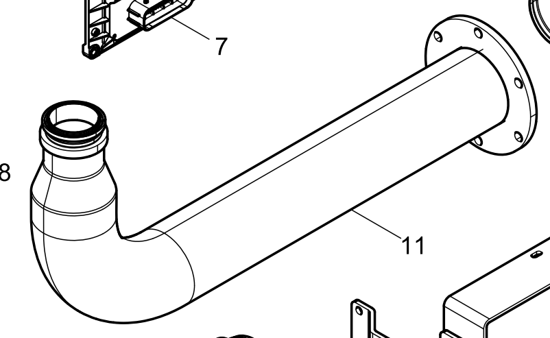 612600115778 Inter-cooler Air Pipe Assembly Baudouin High Quality OEM