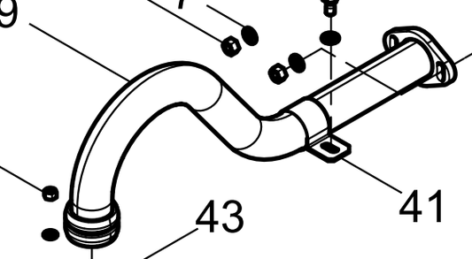 15012270K Lube Oil Pump Oil-inlet Pipe Baudouin High Quality OEM