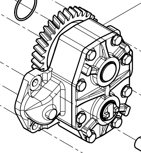 330250000096 Lubricating Oil Pump Baudouin High Quality OEM