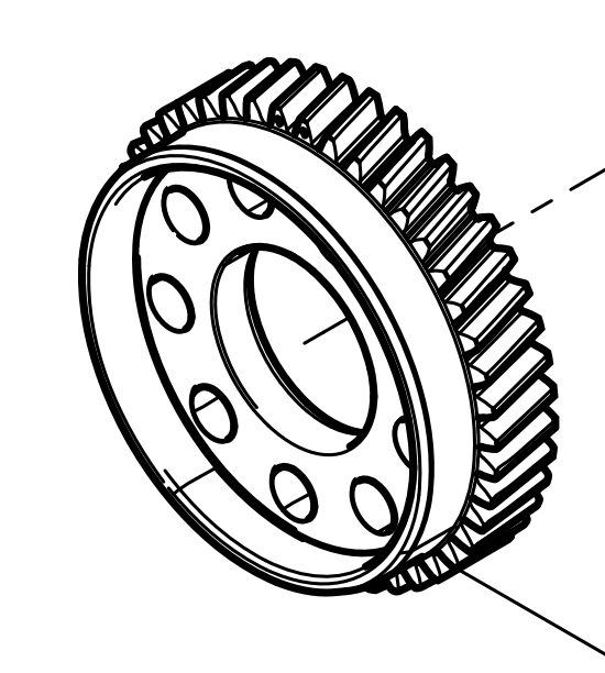 331002000075 Crankshaft Timing Gear Baudouin High Quality OEM