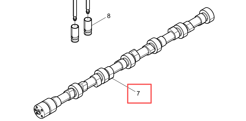 612630050061 Camshaft Assembly Baudouin High Quality OEM
