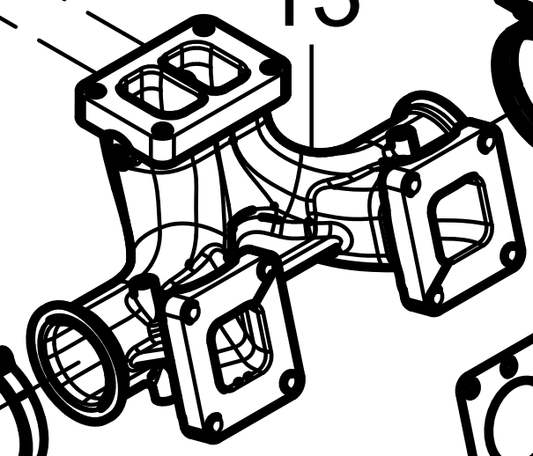 330209000219 Exhaust Manifold Baudouin High Quality OEM