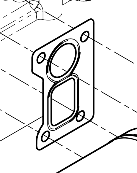 612630010660 Oil filter seat gasket Baudouin High Quality OEM
