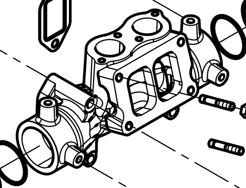 612630110422 Exhaust Manifold Baudouin High Quality OEM