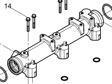 331003000486 Water-outlet Pipe Baudouin High Quality OEM