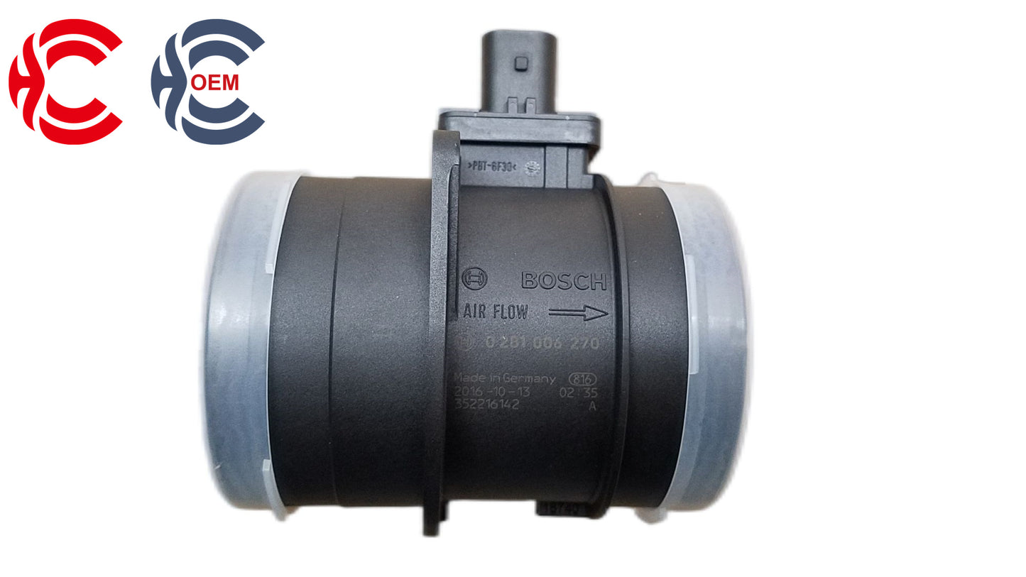 OEM: 0281006270Material: ABSColor: BlackOrigin: Made in ChinaWeight: 200gPacking List: 1* Air Flow Sensor Sensor More ServiceWe can provide OEM Manufacturing serviceWe can Be your one-step solution for Auto PartsWe can provide technical scheme for you Feel Free to Contact Us, We will get back to you as soon as possible.