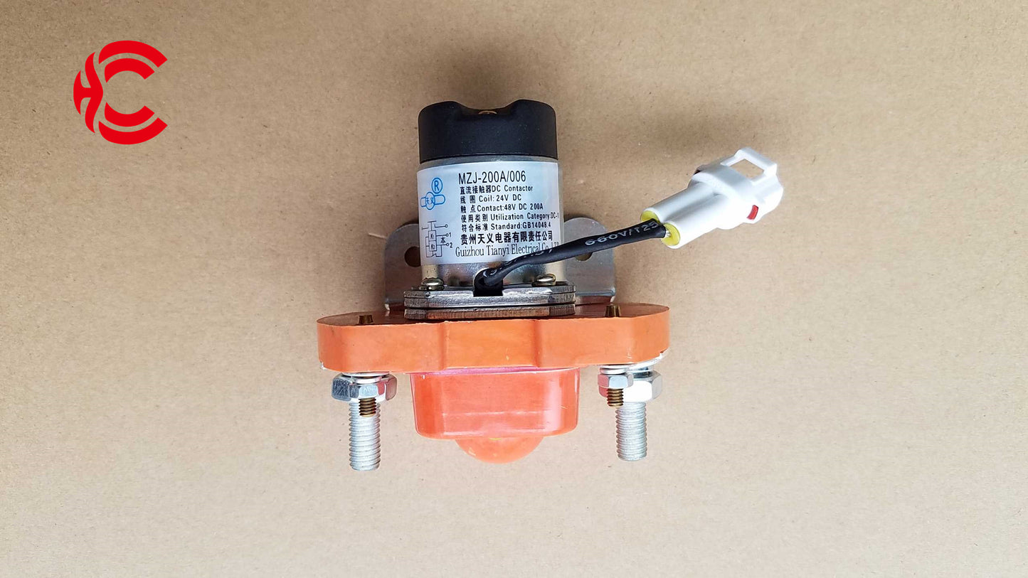 OEM: MZJ-200A/006 24VMaterial: ABS metalColor: black silverOrigin: Made in ChinaWeight: 300gPacking List: 1* Direct Current(DC) Contactor More ServiceWe can provide OEM Manufacturing serviceWe can Be your one-step solution for Auto PartsWe can provide technical scheme for you Feel Free to Contact Us, We will get back to you as soon as possible.