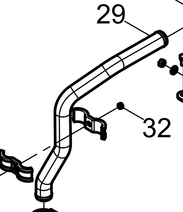 612600117225 EGR Cooler Air-inlet Pipe Baudouin High Quality OEM