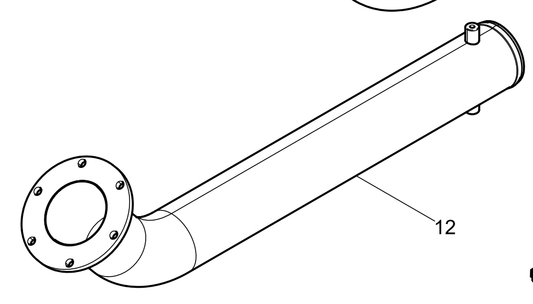 612600115781 Inter-cooler Air Pipe Assembly Baudouin High Quality OEM