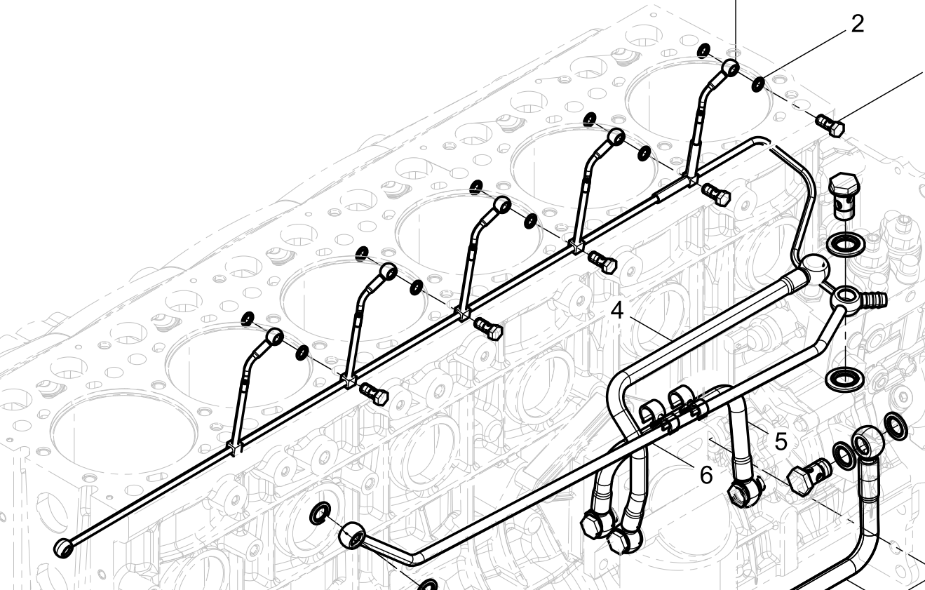 612630080026 Fuel Return Pipe Assembly Baudouin High Quality OEM