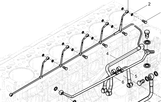 612630080026 Fuel Return Pipe Assembly Baudouin High Quality OEM