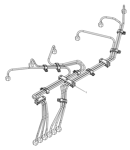 331005000795 High-pressure Fuel Pipe Assembly Baudouin High Quality OEM