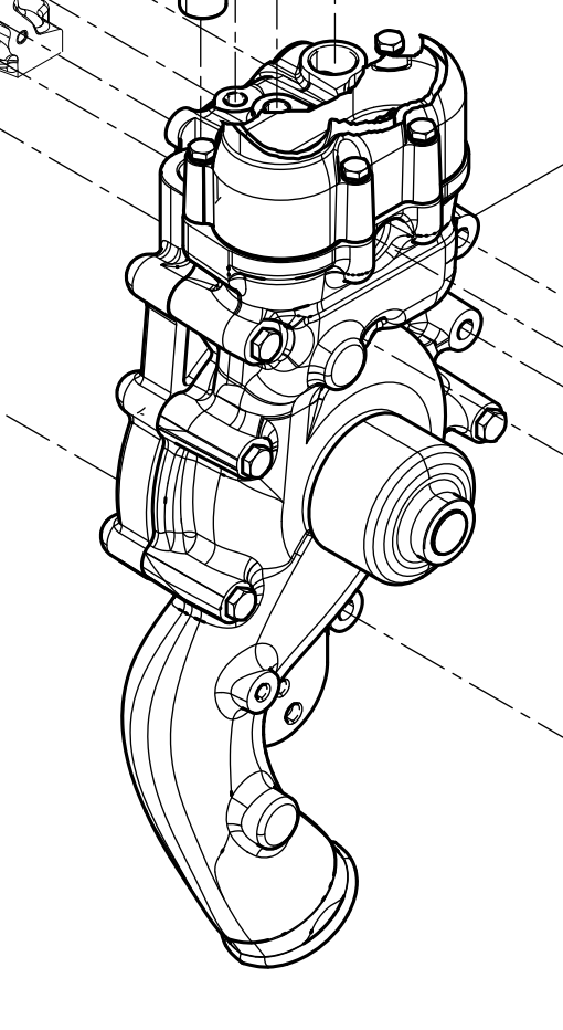 1001803757 Water Pump Baudouin High Quality OEM
