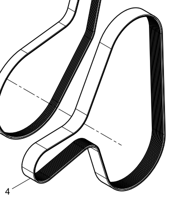 612700060039 Poly V Belt Baudouin High Quality OEM