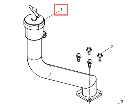 612640010144 Oil Filling Tube Assembly Baudouin High Quality OEM