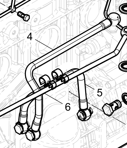 612630080014 Fuel Return Pipe Assembly Baudouin High Quality OEM