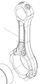 612630020017 Connecting Rod Assembly Baudouin High Quality OEM