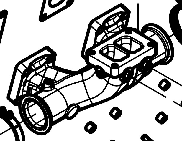 330209000218 Exhaust Manifold Baudouin High Quality OEM