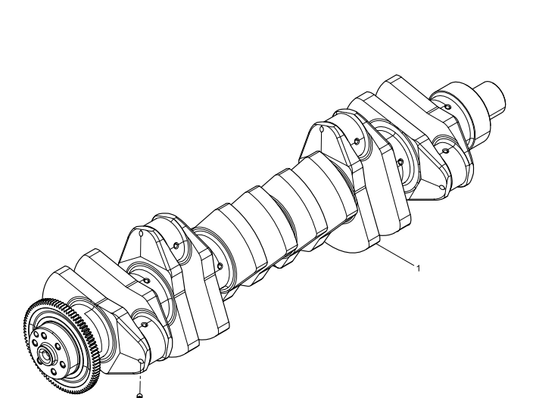 1000073843 Crankshaft Subassembly Baudouin High Quality OEM